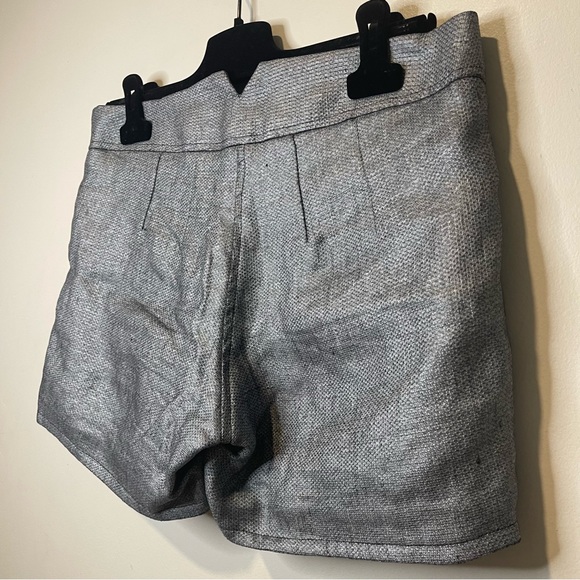 ba&sh Concert Metallic Linen Shorts - Picture 6 of 6
